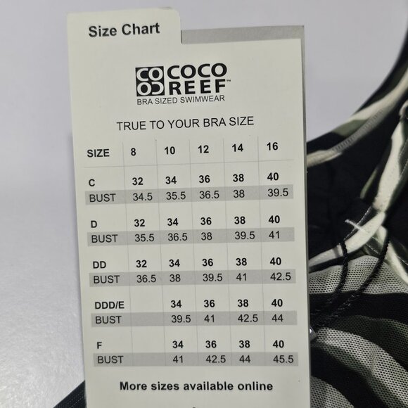 Coco Reef Femme Bra-Sized Mesh Layer Tankini Top - Picture 9 of 10